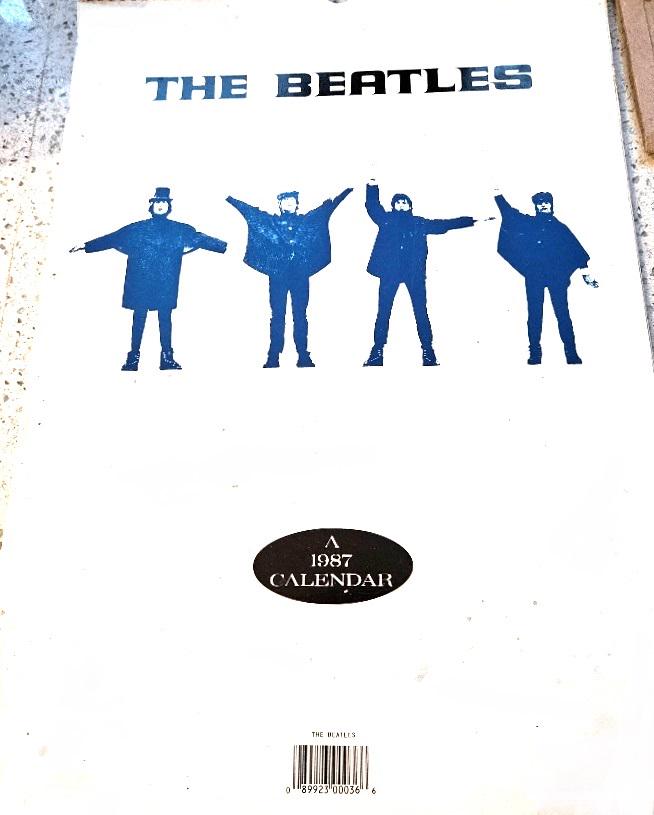 Beatles 1987/2026 Calendar, Dates Match 2026. Vintage, Fab Four