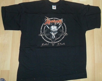 VENOM 'Metal Black' original vintage t shirt.  Size L,  black, unused.