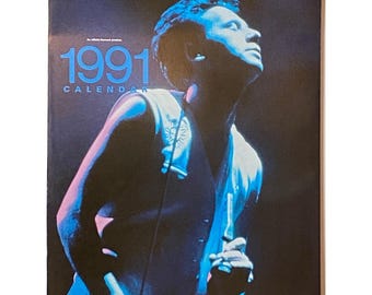Simple Minds 1991  vintage calendar .   Scottish Rock band, Singer Jim Kerr