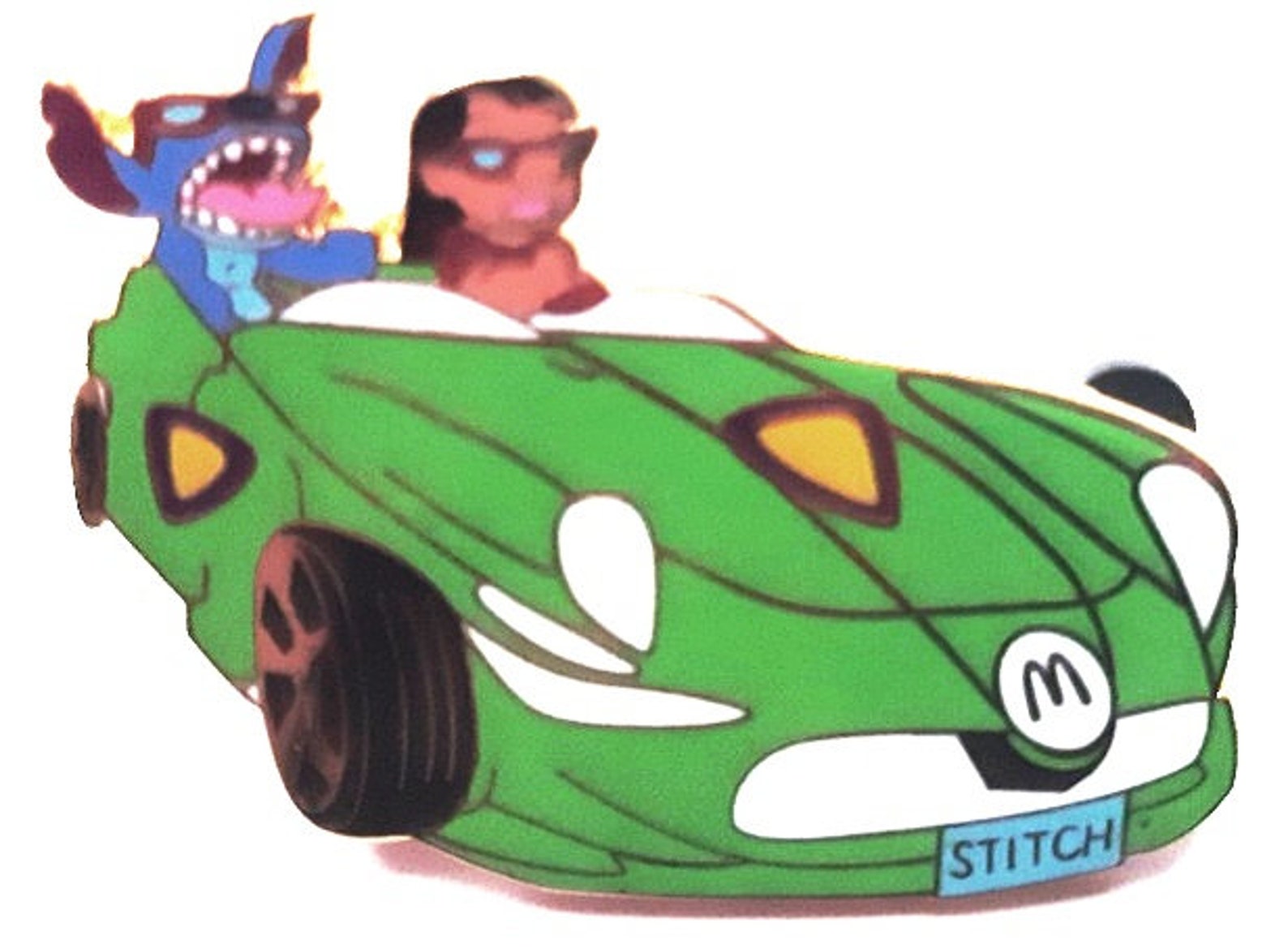 Stitch Racer Lilo and Stitch Racing Green Race Car Convertible Pin Limited Edition ...