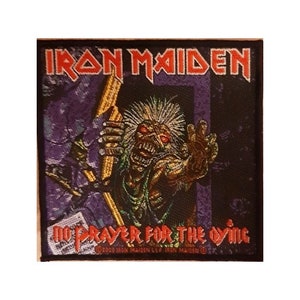 IRON MAIDEN-patch. No Prayer for the Dying officiële geweven patch.  Heavymetalband.