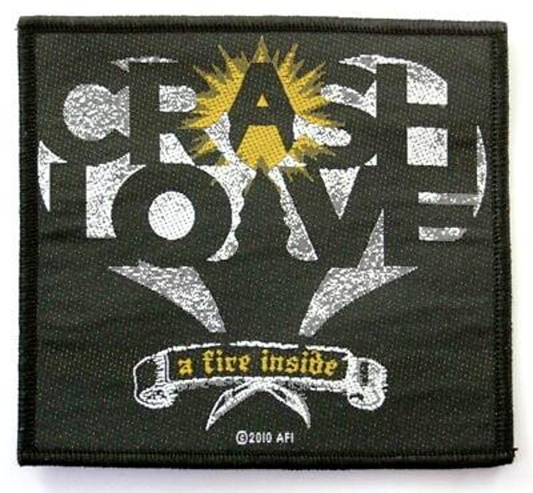 AFI Patch 'crash Love' = A Fire Inside Woven Sew on Licensed Patch ...