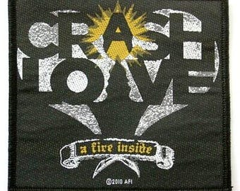 AFI patch  'Crash Love'  = A Fire Inside  woven sew on licensed patch. Crash Love is the eighth studio album by the American rock band AFI