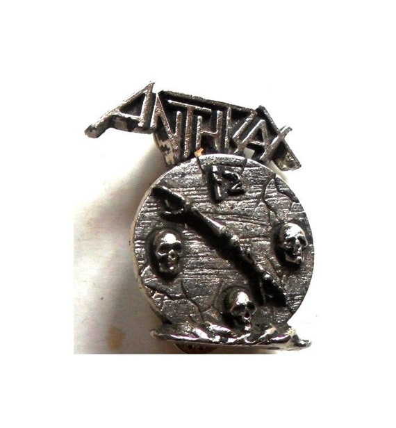 Anthrax pin - 'Persistence of Time' Vintage Cast … - image 1