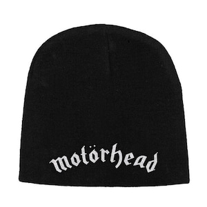 MOTORHEAD - logo: embroidered acrylic  beanie, unisex  Heavy metal, rock, Lemmy Kilminster