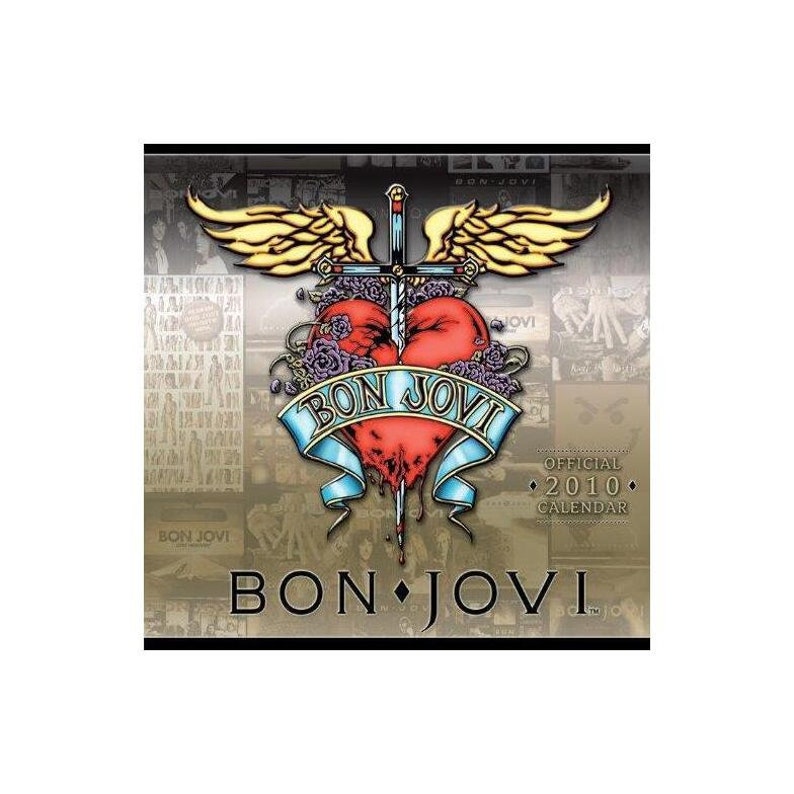 Bon Jovi 2010 calendar. New and sealed Official. Dates Etsy