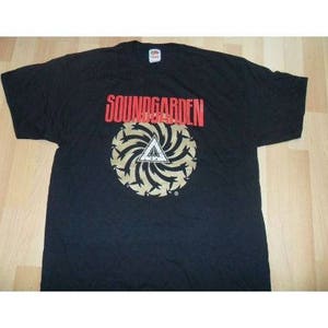 SOUNDGARDEN &#39;Badmotorfinger&#39; Camiseta vintage de Bad Motor Finger. Talla XL, negra, sin usar. Chris Cornell, cantante.