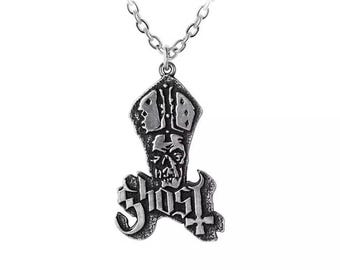 Ghost  'Papa' pendant necklace:  official Alchemy ,made in England;  with chain.