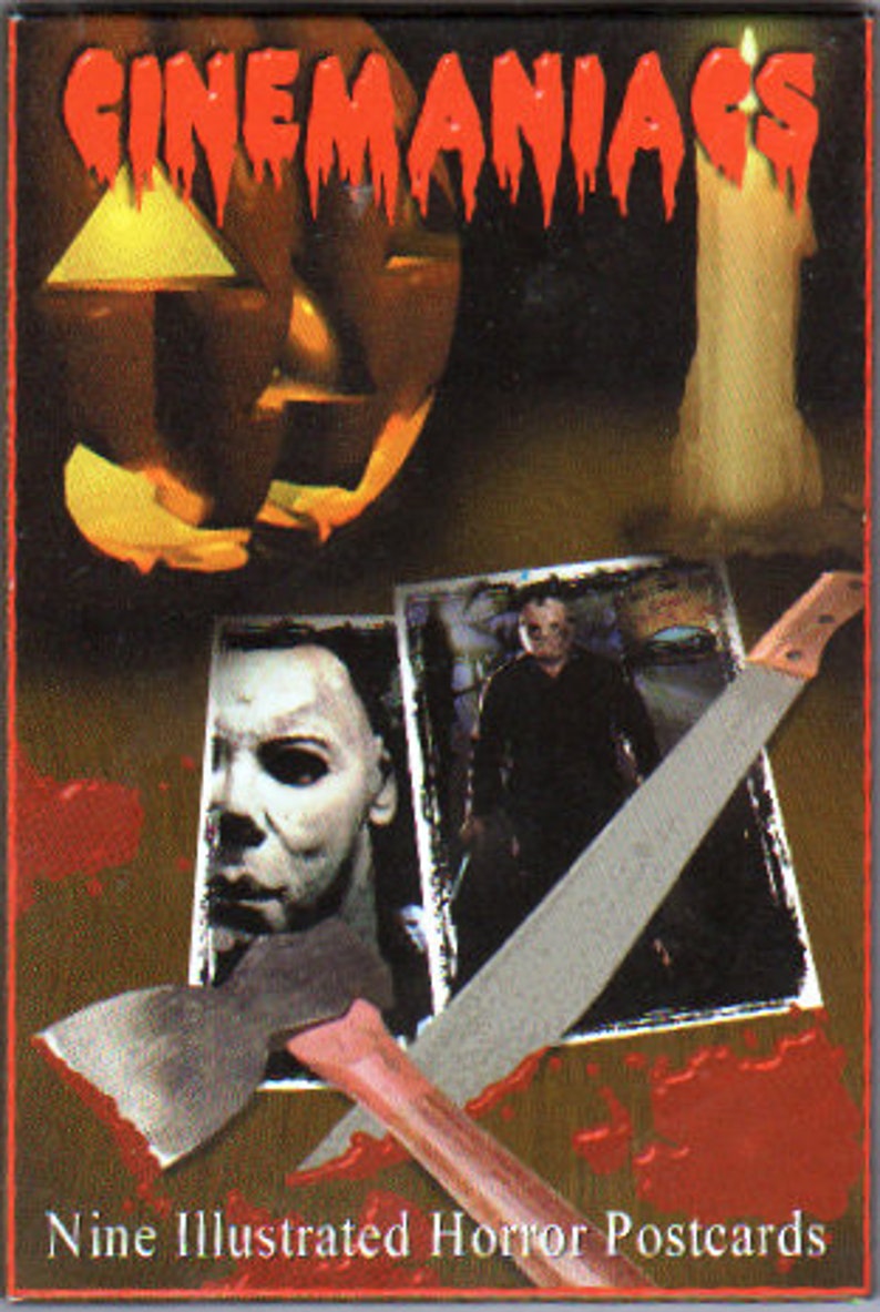 CINEMANIACS 9 Postcard Set Illustrated Horror Postcards. Etsy UK