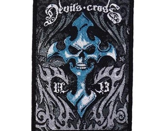 Genuine Alchemy Gothic  Patch -   Devil's Cross vintage 2009 woven patch