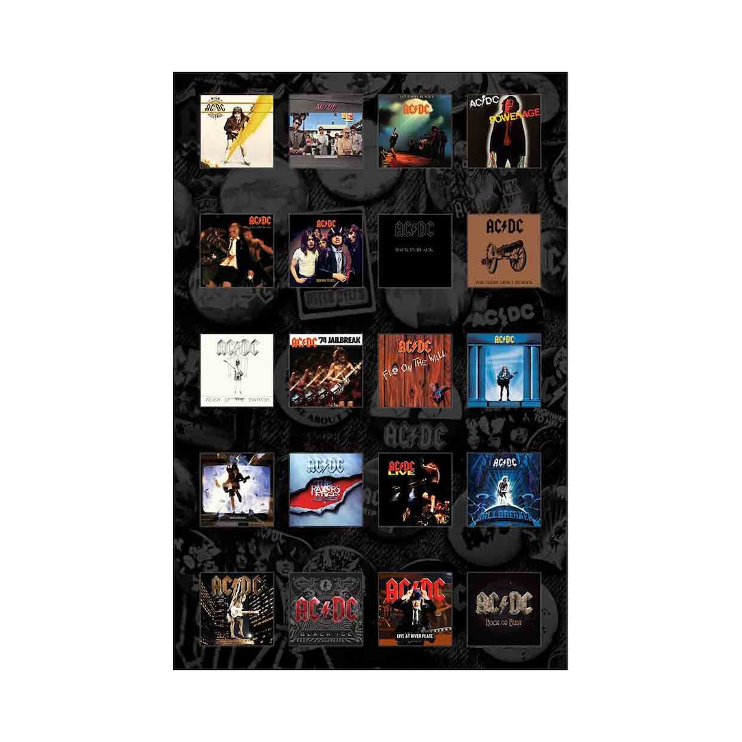 AC/DC Flag - Album Covers Design: Textile Licensed Poster Flag - Etsy