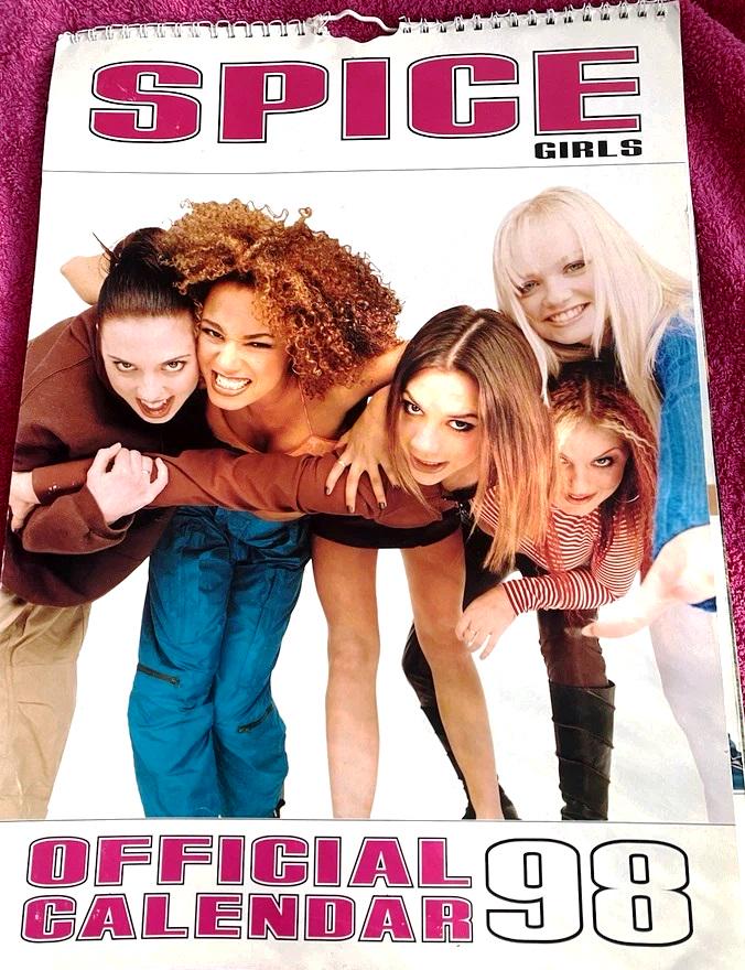 1998 Spice Girls Calendar.dates Match 2026,official. Photos of All
