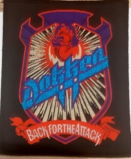 Dokken Patch: Back for the Attack' Sew on Woven Patch Vintage - Etsy