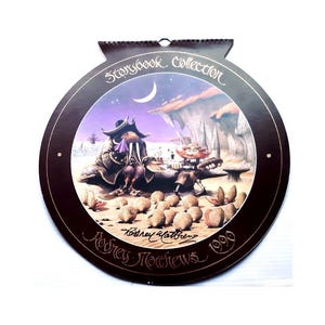 RODNEY MATTHEWS 1990 Hand Signed Storybook Collection vintage fantasy art calendar. Mint condition.