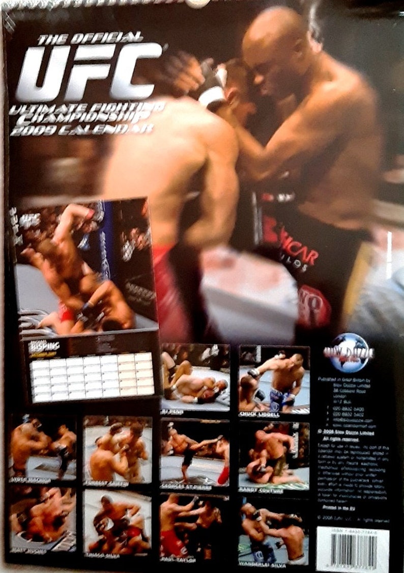 UFC calendar 2009 UFC WRESTLING calendar. Ultimate Fighting Championship calendar. Shrinkwrapped , in brand new condition. The Rock image 2