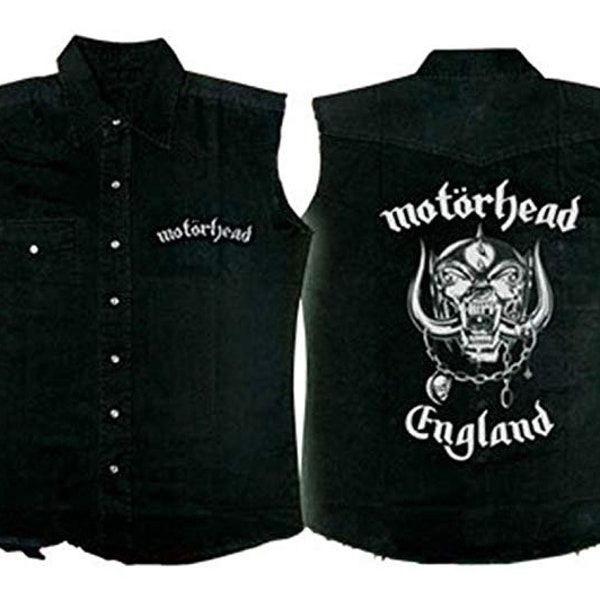 MOTORHEAD 'England'  sleeveless work shirt, new,  Available sizes: Med, Large, X large.