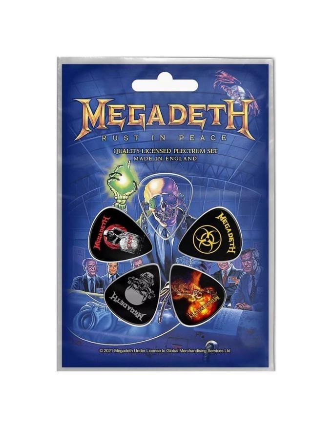 MEGADETH Plectrum Set X 5 Guitar Pick Set in a Pack. 'rust in