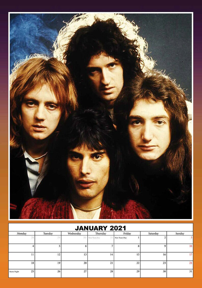 Queen 2021 Calendar by Dream new and sealed Freddie
