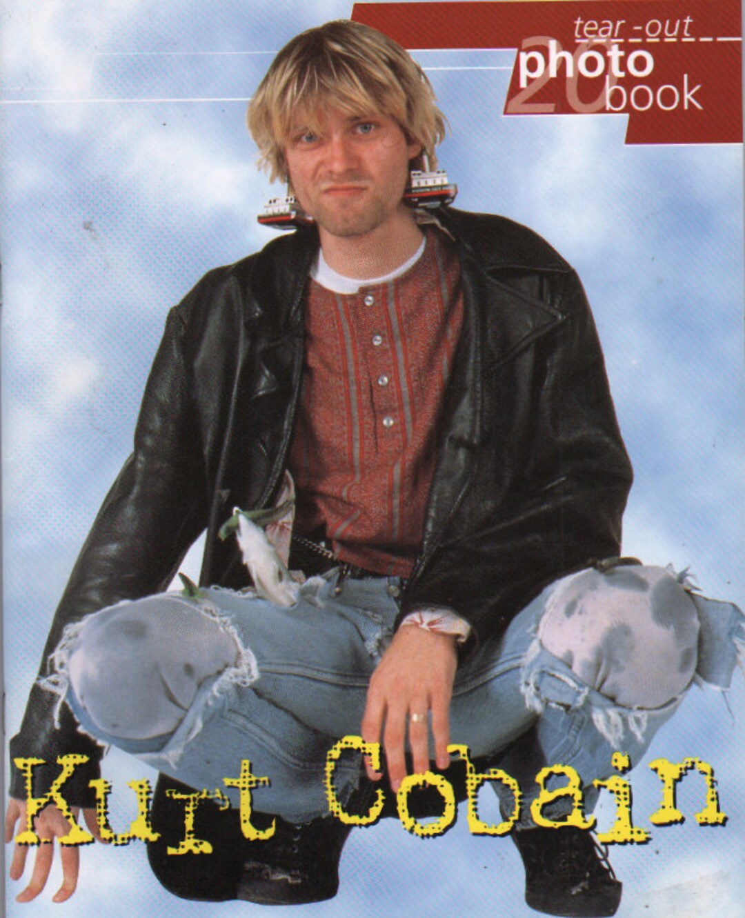 KURT COBAIN Tear Out Photo Book From 1998. Great Pictures - Etsy