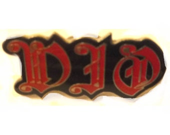 Dio - pin de esmalte con el logo de la banda pin de la gira de 1989