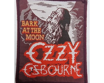 OZZY patch.  'Bark at the Moon'  vintage 80's ,  heavy rock heavy metal patch