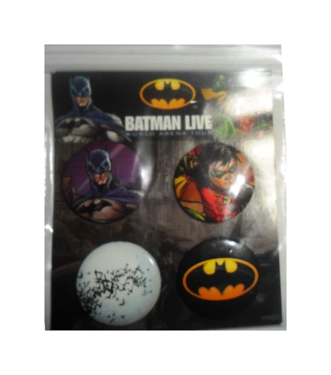 BATMAN LIVE Pack X 4 Pinback Buttons. Licensed by DC Comics - Etsy