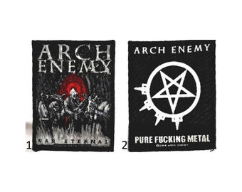 ARCH ENEMY patch You choose: woven sew on licensed patch.  1.  War Eternal   2. Pure F**king Metal  Great designs from 2014.