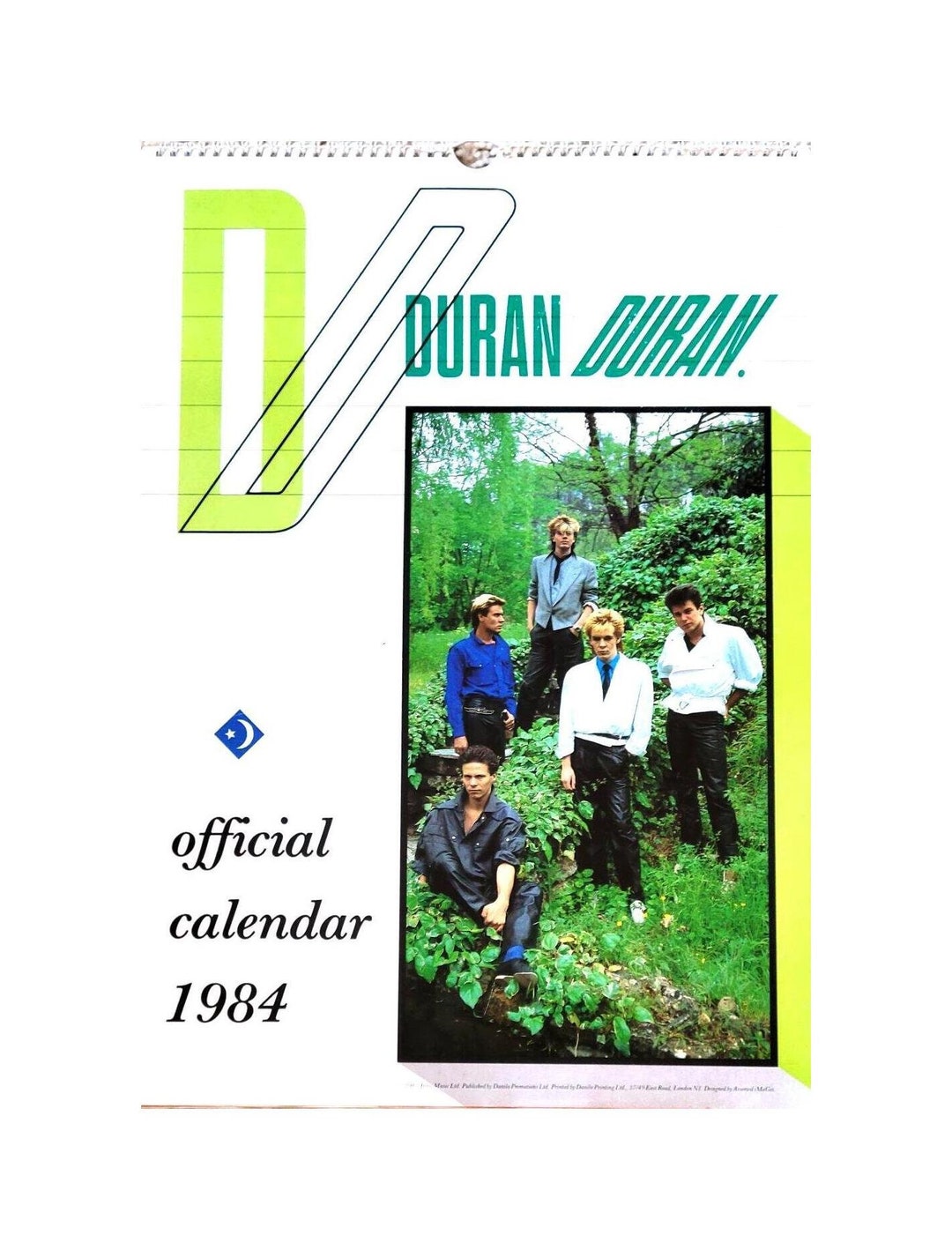 Duran Duran Calendar 1984. Great Photos Inside Simon Le Bon Etsy