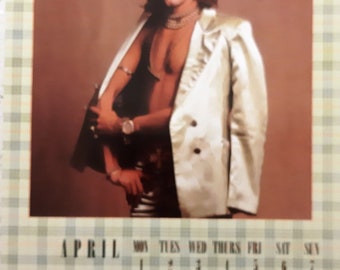 Rod Stewart 1985 Calendar,official , British Rock and Pop Rod Stewart 1985 Calendar,official , British Rock and Pop