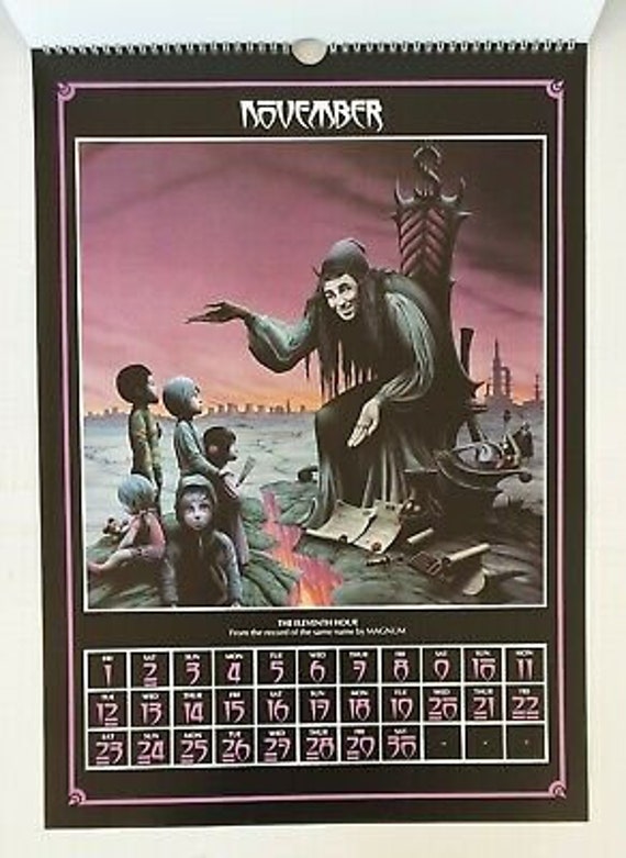 RODNEY MATTHEWS 1991 Calendar: the Record and Book Covers Official Calendar.  Sci Fi / Fantasy, Comes Signed or Unsigned, You Choose. - Etsy