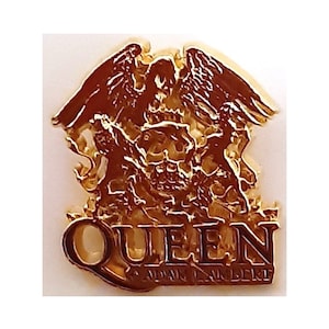 Spilla ufficiale in metallo color oro Queen + Adam Lambert, menta