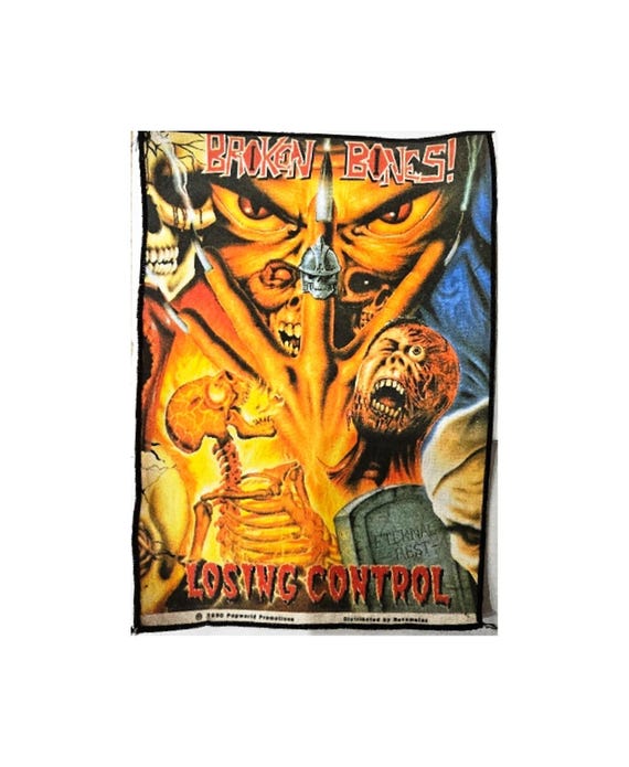 Broken Bones! 'Losing Control' printed  back patc… - image 1