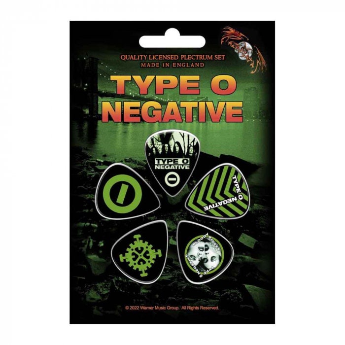 Type o negative 国内盤5枚セット ゴシック ヘヴィメタル Type O Negative X 5 Guitar Picks /plectrum Set in a Pack