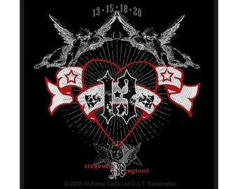 Genuine Alchemy Gothic  Patch Angels of Fortune : 13 heart stars,  2008 vintage patch