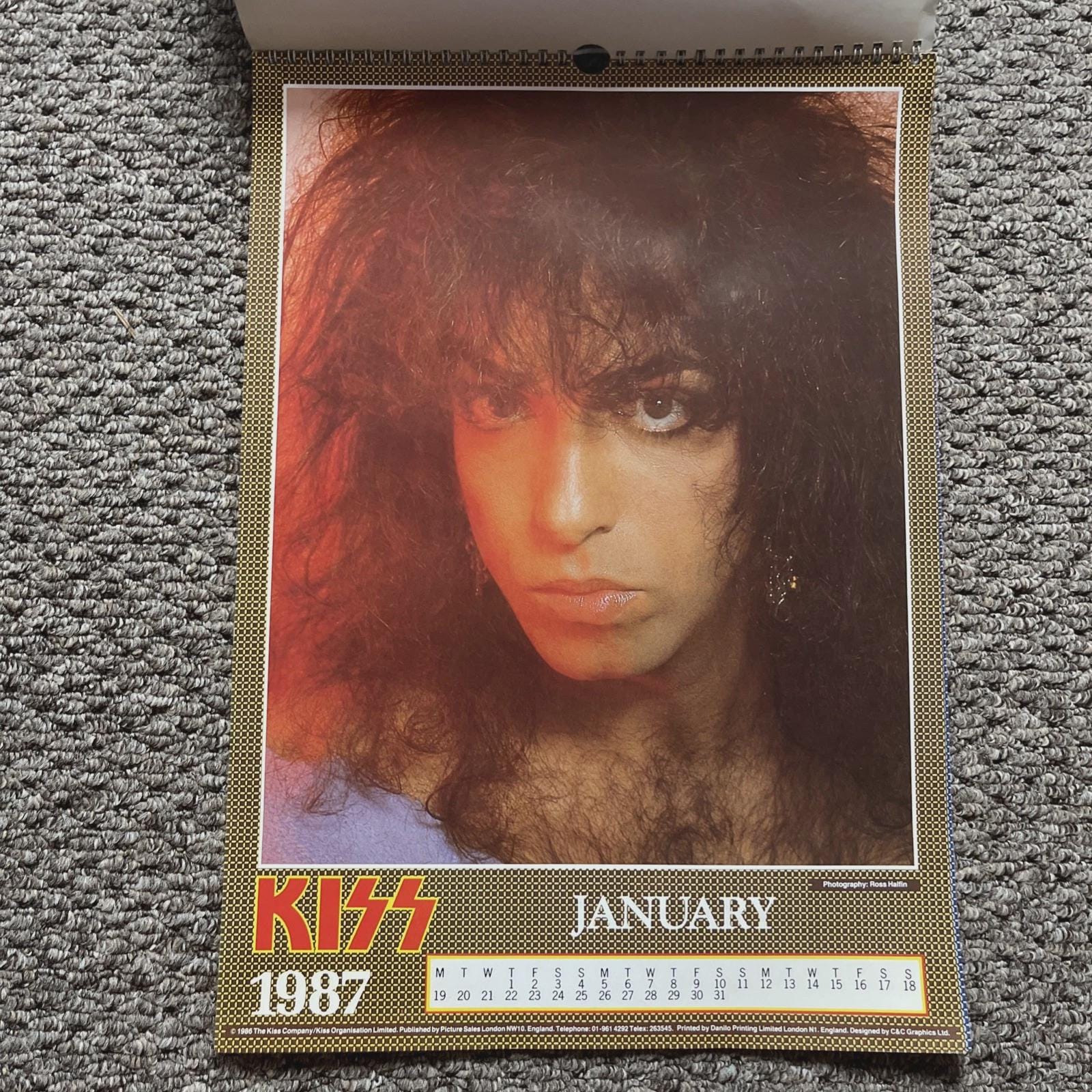 KISS 1987/2026 Calendar,licensed. .dates Match 2026. Great Photos