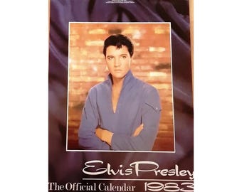 Elvis Presley 1983  calendar.  Never used, Great condition and rare. The King. Original official vintage calendar.