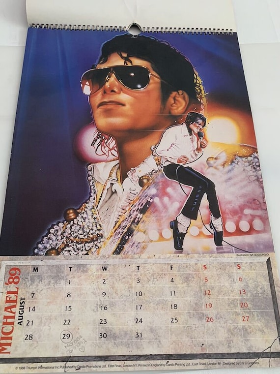 Michael Jackson 1989 Calendar , King of Pop Vintage Official