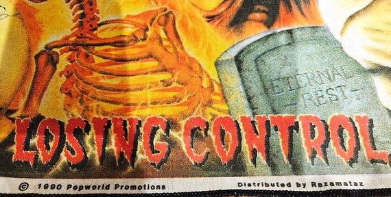 Broken Bones! 'Losing Control' printed  back patc… - image 4