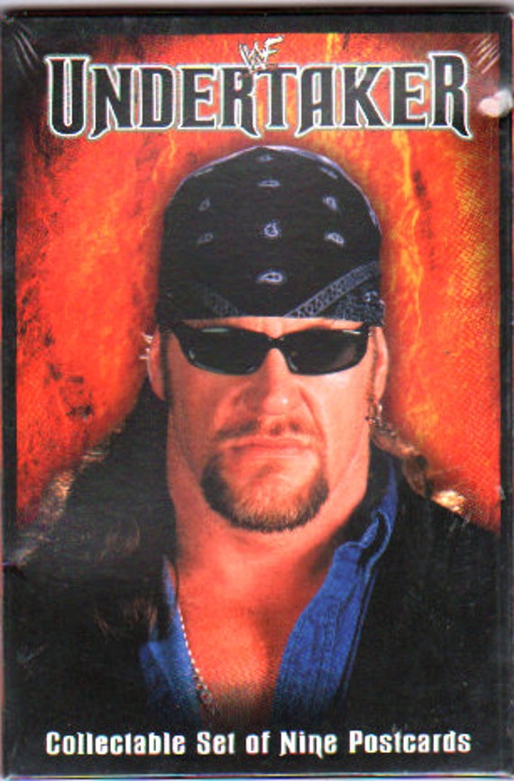 Postcard Set: UNDERTAKER WWF WF Collectable Set of 9 Postcards in