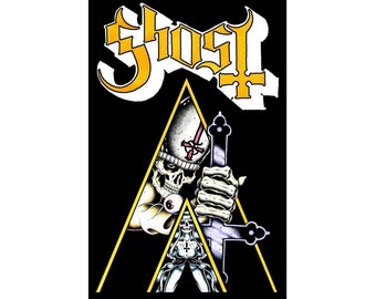 Ghost flag  'Clockwork'  flag  -Textile Licensed Poster Flag