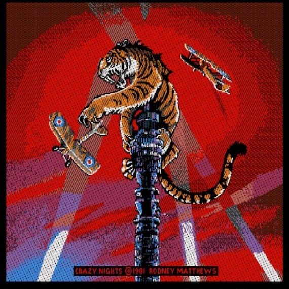 Patch:tygers of Pan Tang 'crazy Nights' Sew on Woven Patch. Crazy