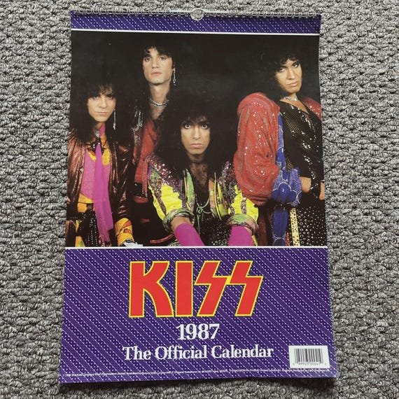 KISS 1987/2026 Calendar,licensed. .dates Match 2026. Great Photos