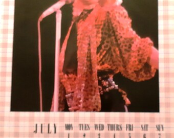 Rod Stewart 1985 Calendar,official , British Rock and Pop Rod Stewart 1985 Calendar,official , British Rock and Pop