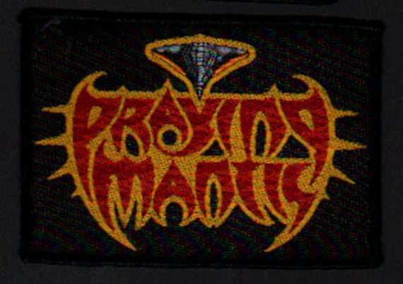 AVISO “PRAYING MANTIS” GOLD LABEL BLACK PRAYING MANTIS Patch You Choose Design Sew on Patch . 1