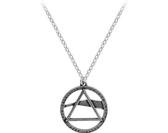 Pink Floyd - Dark Side Of The Moon pewter pendant, with necklace