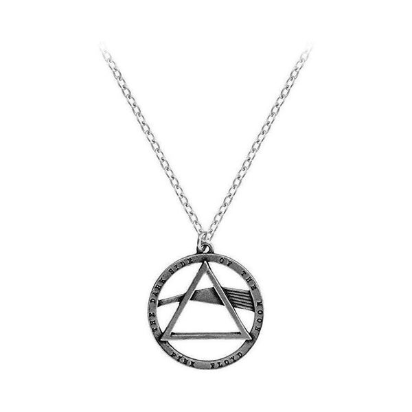 Pink Floyd - Dark Side Of The Moon pewter pendant, with necklace