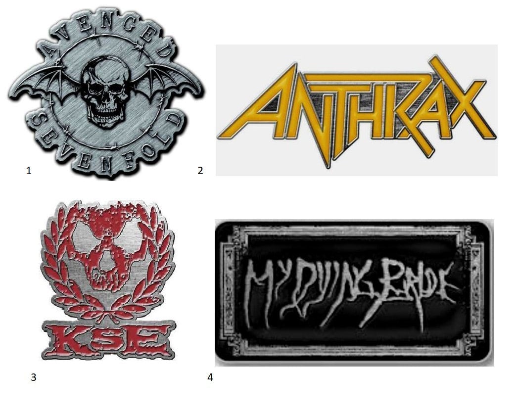 Pins YOU CHOOSE 4 Bands Metal Enamel Pins. Officially Etsy Norway