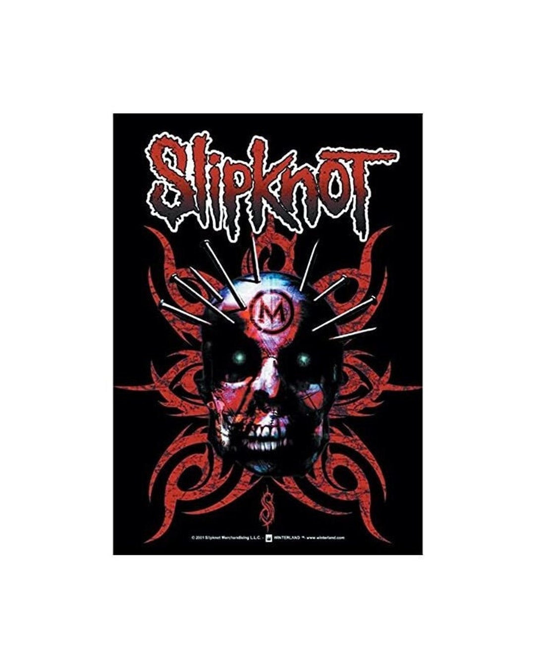 SLIPKNOT Flag 'M' Textile Licensed Poster Flag, Large 75x 110cm, Etsy