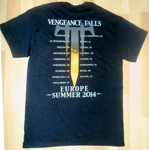 T-shirt Trivium Vengeance Falls Tour North American 2013 – Taille M – Vintage
