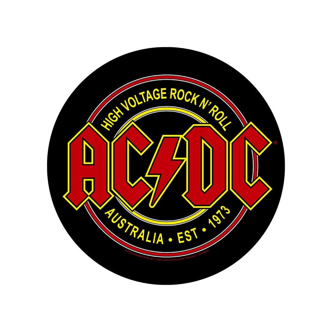 AC/DC 'high Voltage Rock N' Roll Australia Est 1973 ' Printed